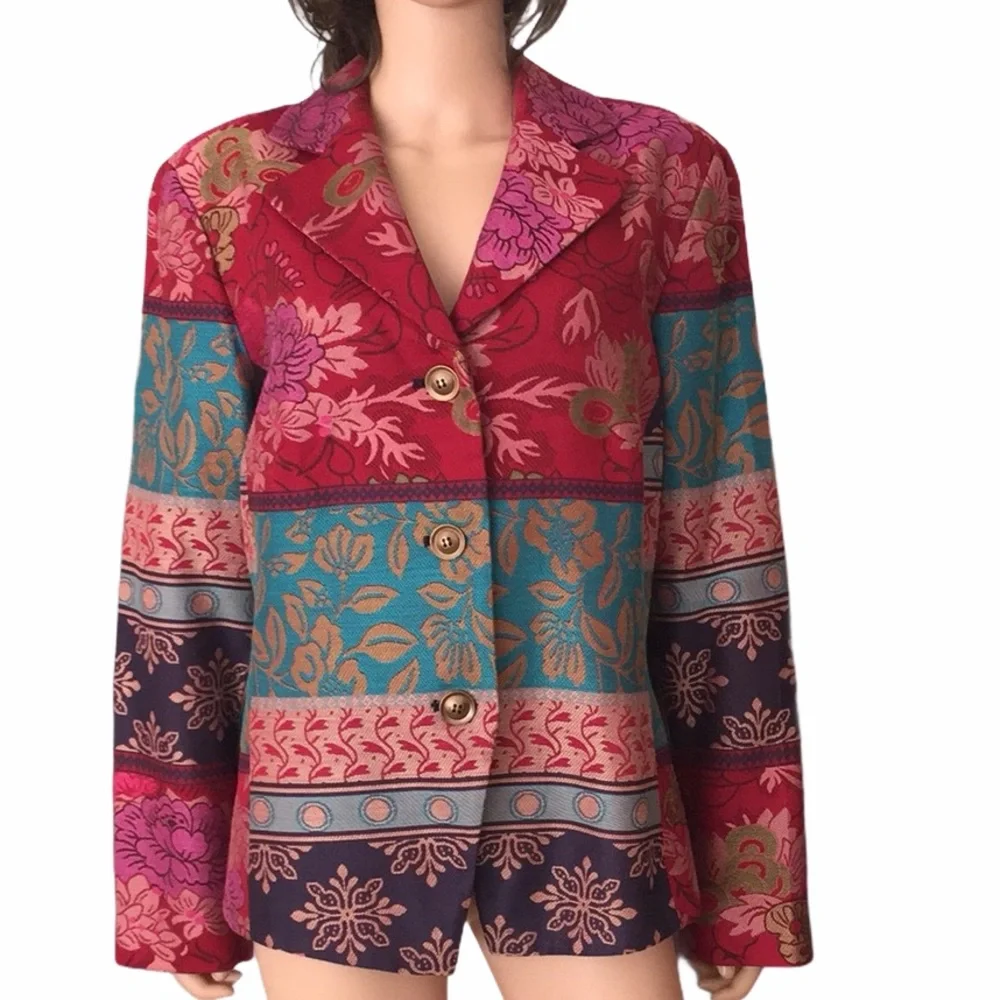 Coldwater woven tapestry blazer